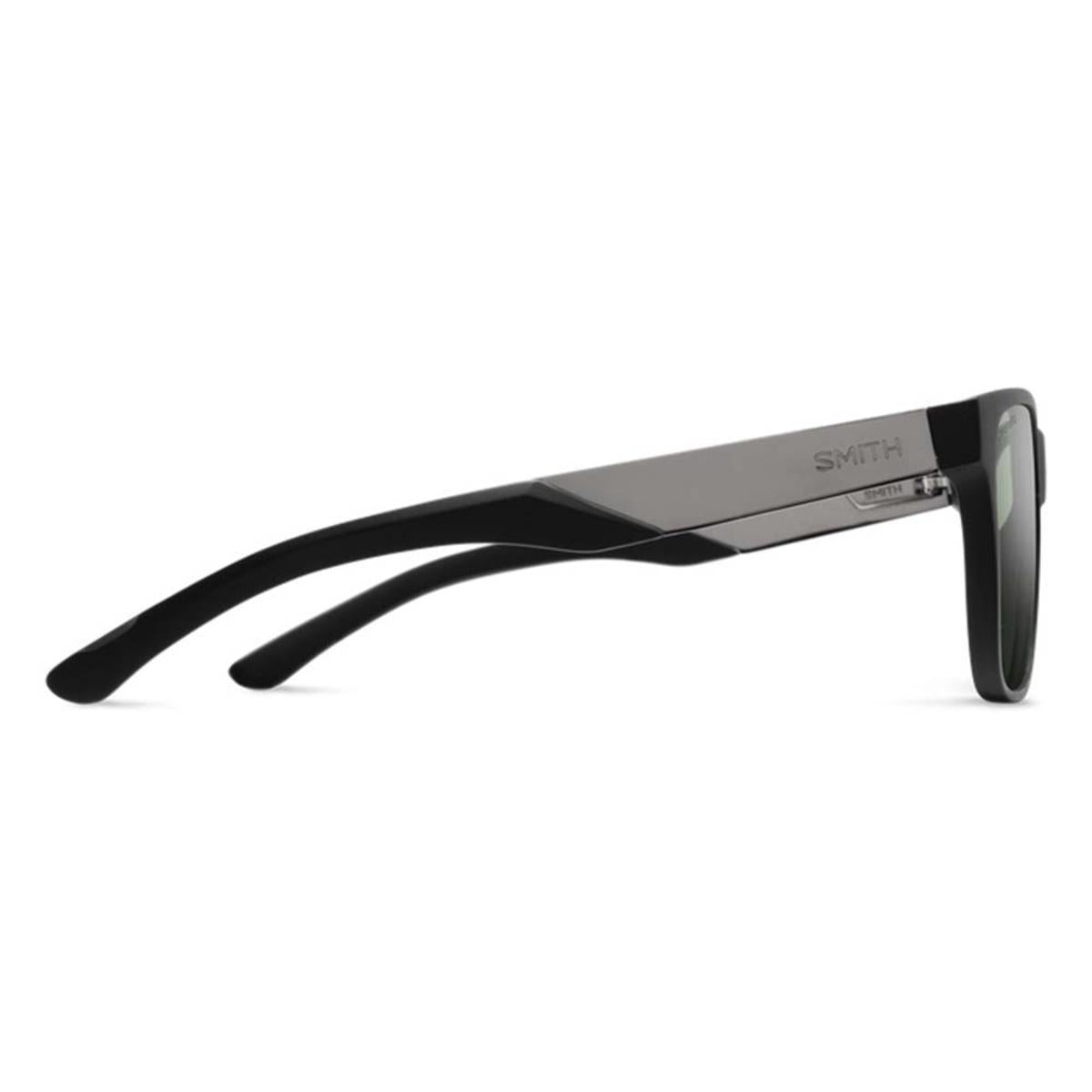  Smith Optics Lowdown Steel Sunglasses ChromaPop Polarized Gray Green - Matte Black Ruthenium Frame