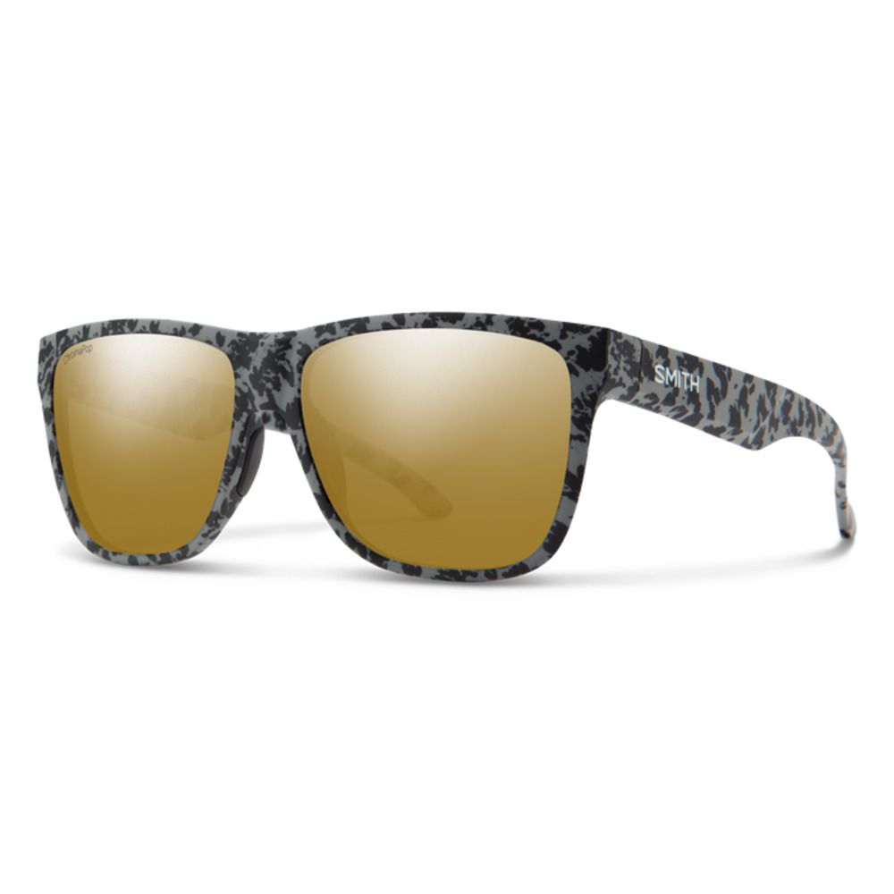  Smith Optics Lowdown XL 2 Sunglasses ChromaPop Polarized Bronze Mirror - Matte Gray Marble Frame