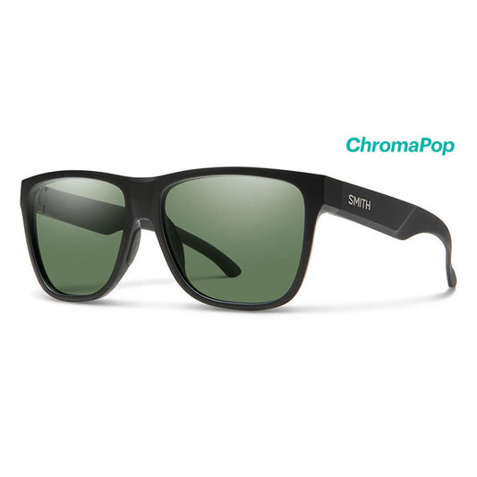 Smith Optics Lowdown XL 2 Sunglasses Chromapop Polarized Gray Green - Matte Black Frame