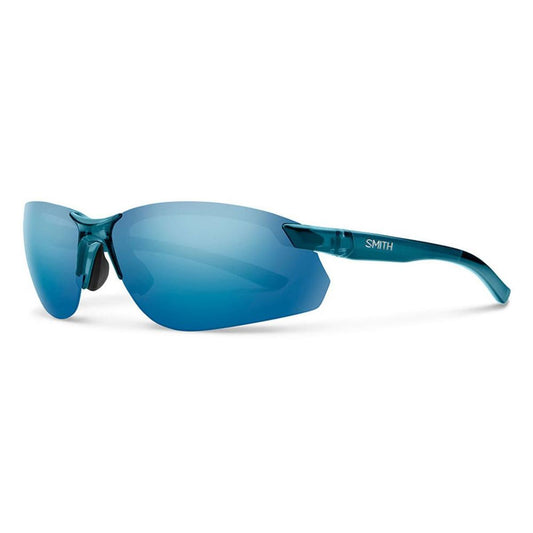  Smith Optics Parallel Max 2 Sunglasses Polarized Blue Mirror - Crystal Mediterranean Frame