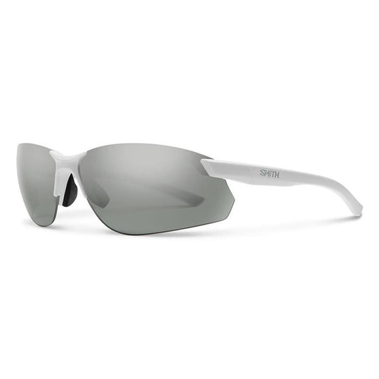  Smith Optics Parallel Max 2 Sunglasses Polarized Platinum Mirror - Matte White Frame