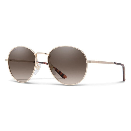  Smith Optics Prep Sunglasses Polarized Brown Gradient - Matte Gold Frame