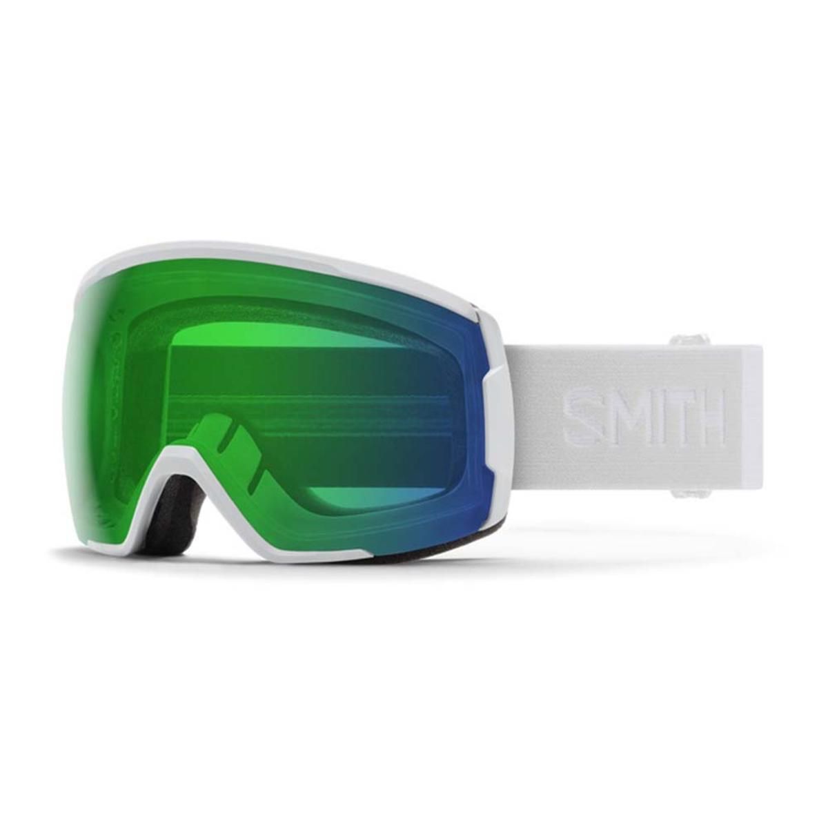  Smith Optics Proxy Goggles ChromaPop Everyday Green Mirror - White Vapor Frame