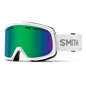  Smith Optics Range Goggles Green Sol-X Mirror - White Frame