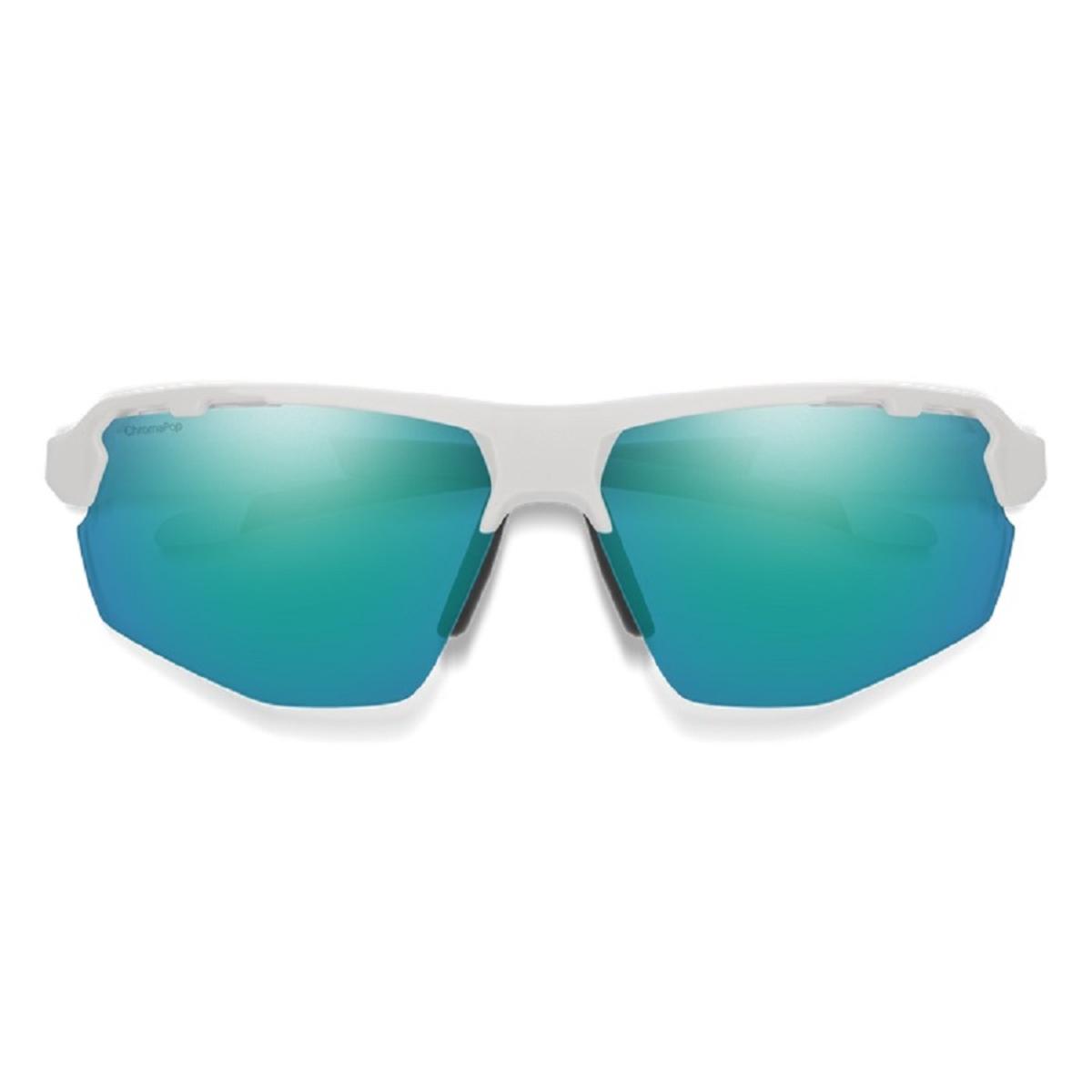  Smith Optics Resolve Sunglasses ChromaPop Opal Mirror - White Frame