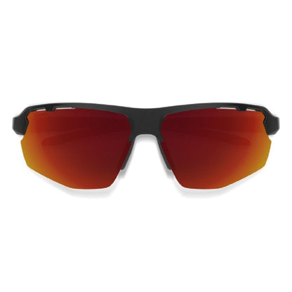  Smith Optics Resolve Sunglasses ChromaPop Red Mirror - Matte Black Frame