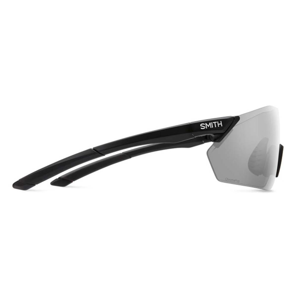  Smith Optics Reverb Sunglasses ChromaPop Platinum Mirror - Matte Black Frame