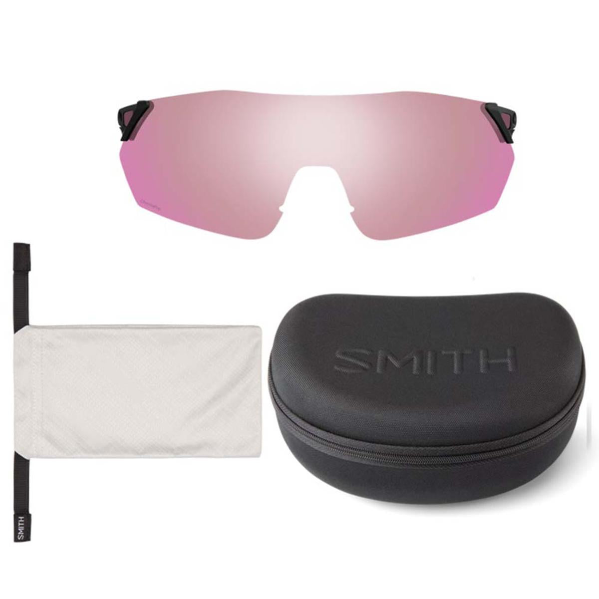  Smith Optics Reverb Sunglasses ChromaPop Platinum Mirror - Matte Black Frame