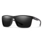  Smith Optics Riptide Sunglasses ChromaPop Glass Polarized Black Mirror - Matte Black Frame