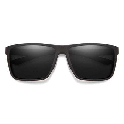  Smith Optics Riptide Sunglasses ChromaPop Glass Polarized Black Mirror - Matte Black Frame