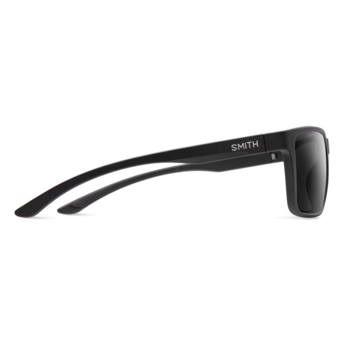  Smith Optics Riptide Sunglasses ChromaPop Glass Polarized Black Mirror - Matte Black Frame