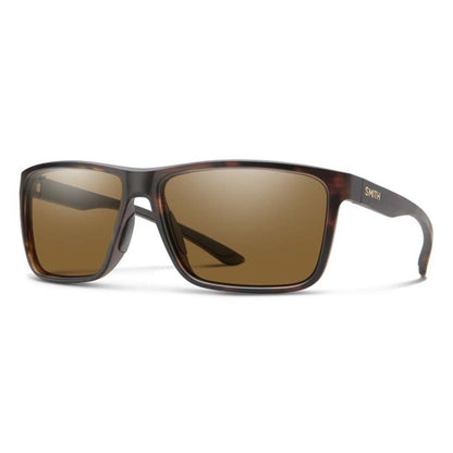  Smith Optics Riptide Sunglasses ChromaPop Glass Polarized Brown Mirror - Matte Tortoise Frame