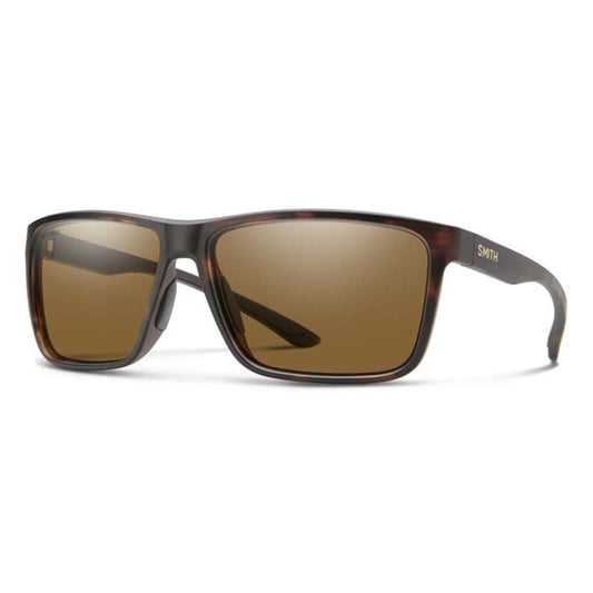  Smith Optics Riptide Sunglasses ChromaPop Glass Polarized Brown Mirror - Matte Tortoise Frame