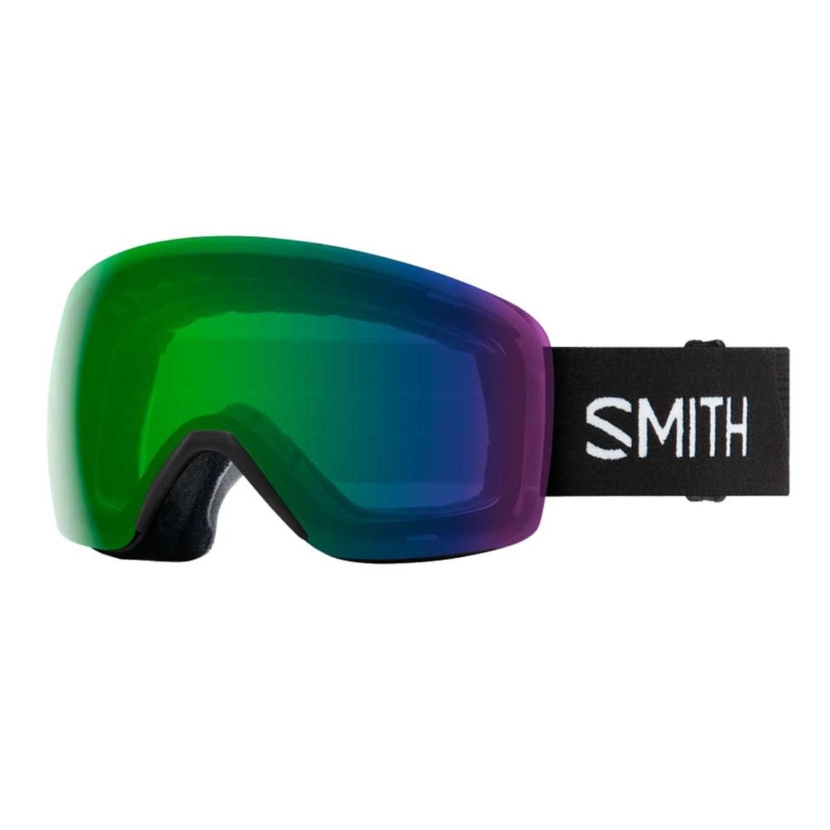  Smith Optics Skyline Goggles Chromapop Everyday Green Mirror - Black Frame