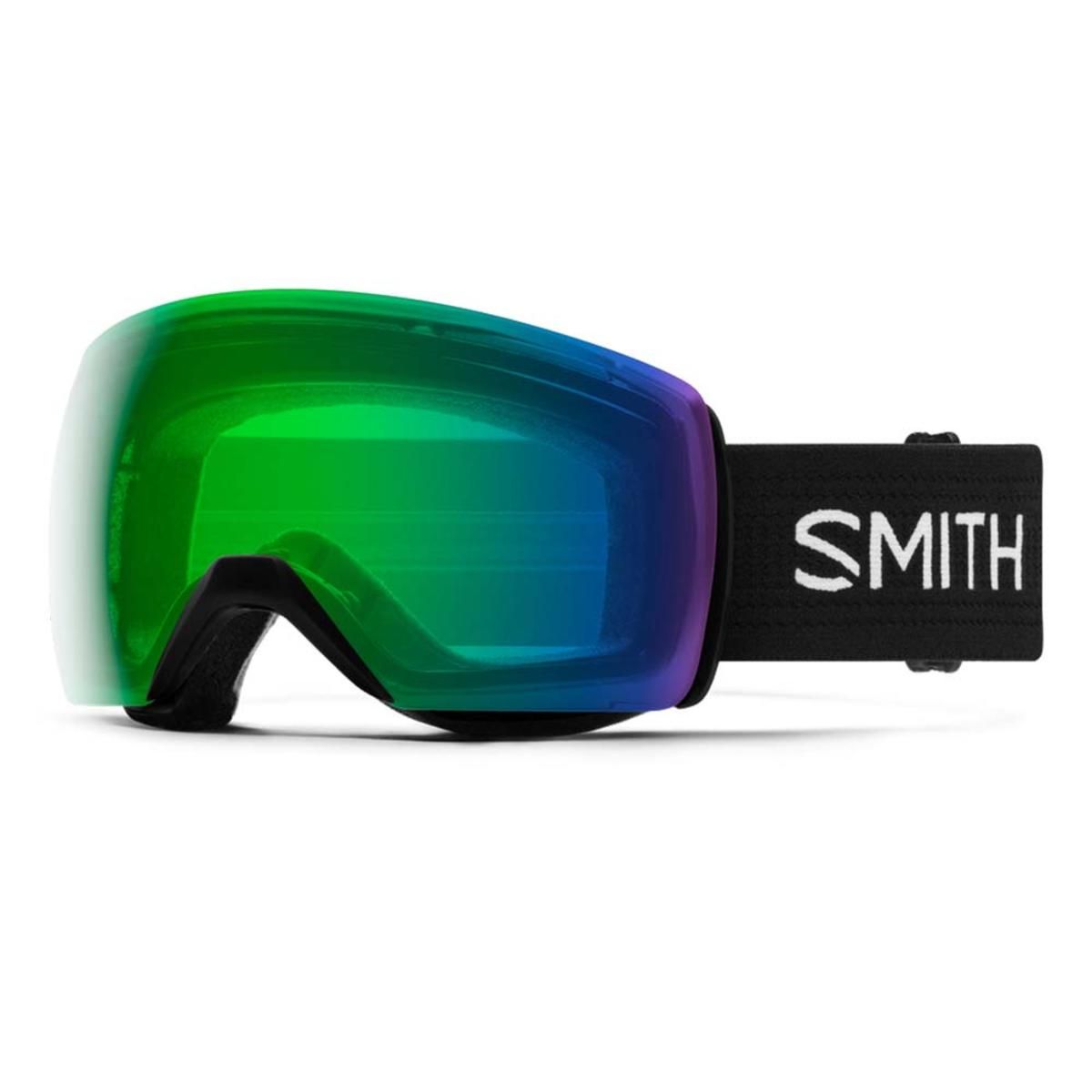  Smith Optics Skyline XL Goggles Chromapop Everyday Green Mirror - Black Frame