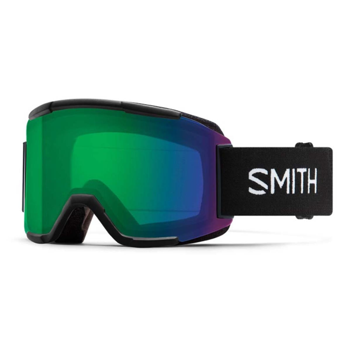  Smith Optics Squad Goggles ChromaPop Everyday Green Mirror - Black Frame