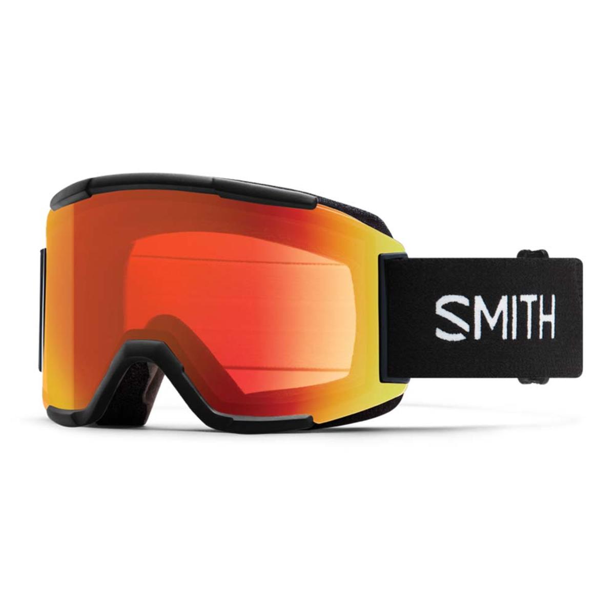  Smith Optics Squad Goggles Chromapop Everyday Red Mirror - Black Frame