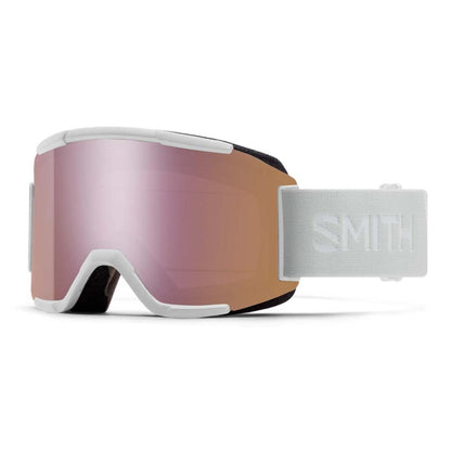  Smith Optics Squad Goggles Chromapop Everyday Rose Gold Mirror - White Vapor Frame