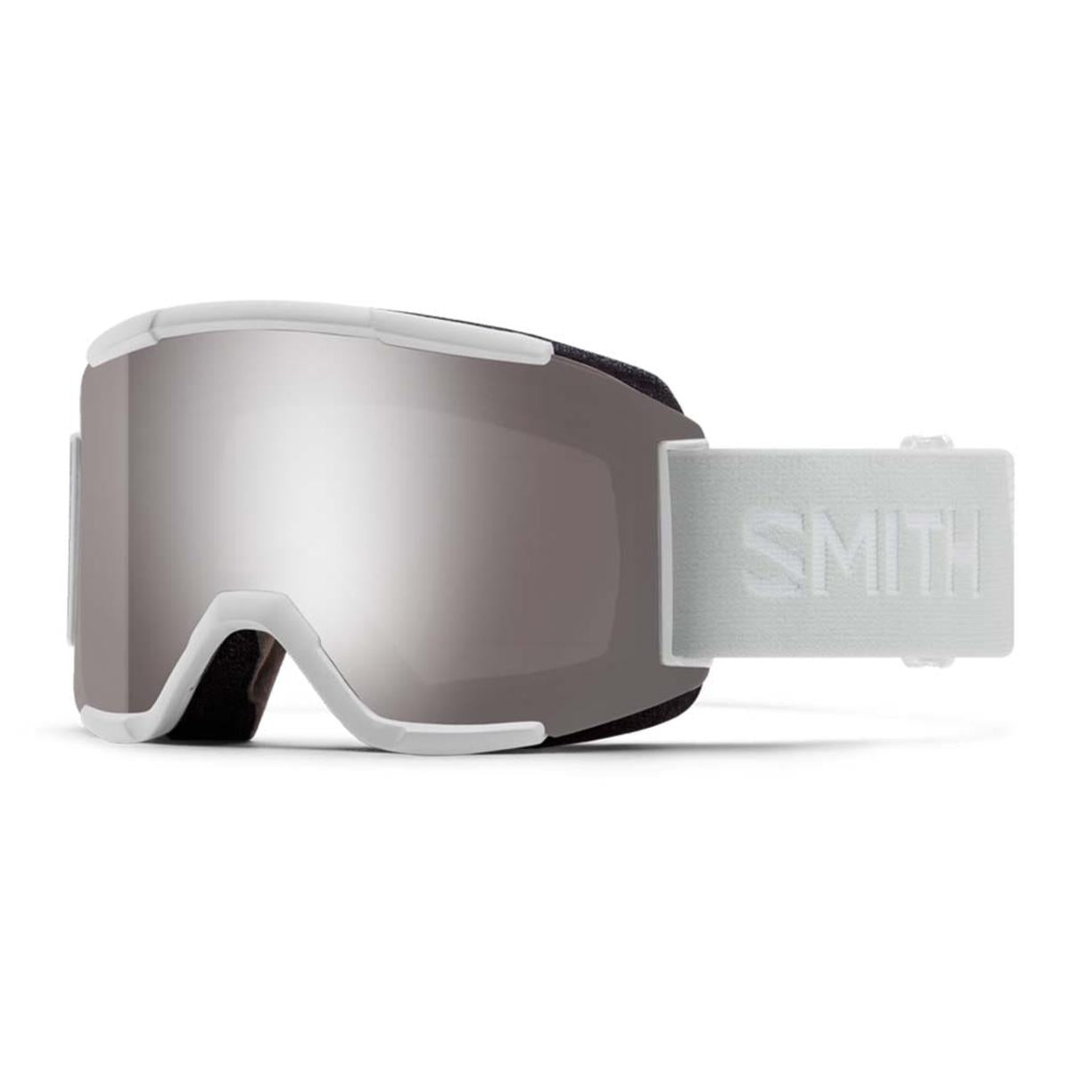  Smith Optics Squad Goggles Chromapop Sun Platinum Mirror - White Vapor Frame