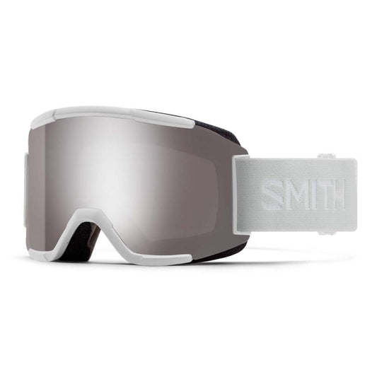  Smith Optics Squad Goggles Chromapop Sun Platinum Mirror - White Vapor Frame