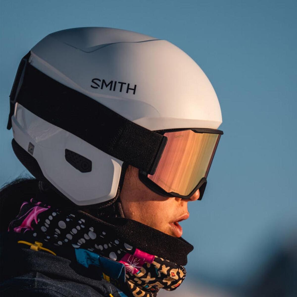  Smith Optics Squad MAG Goggles ChromaPop Everyday Rose Gold Mirror - Black Frame