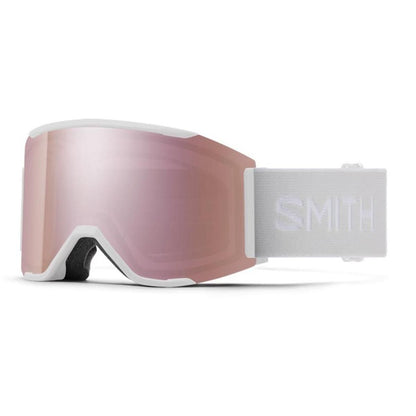  Smith Optics Squad MAG Goggles ChromaPop Everyday Rose Gold Mirror - White Vapor Frame