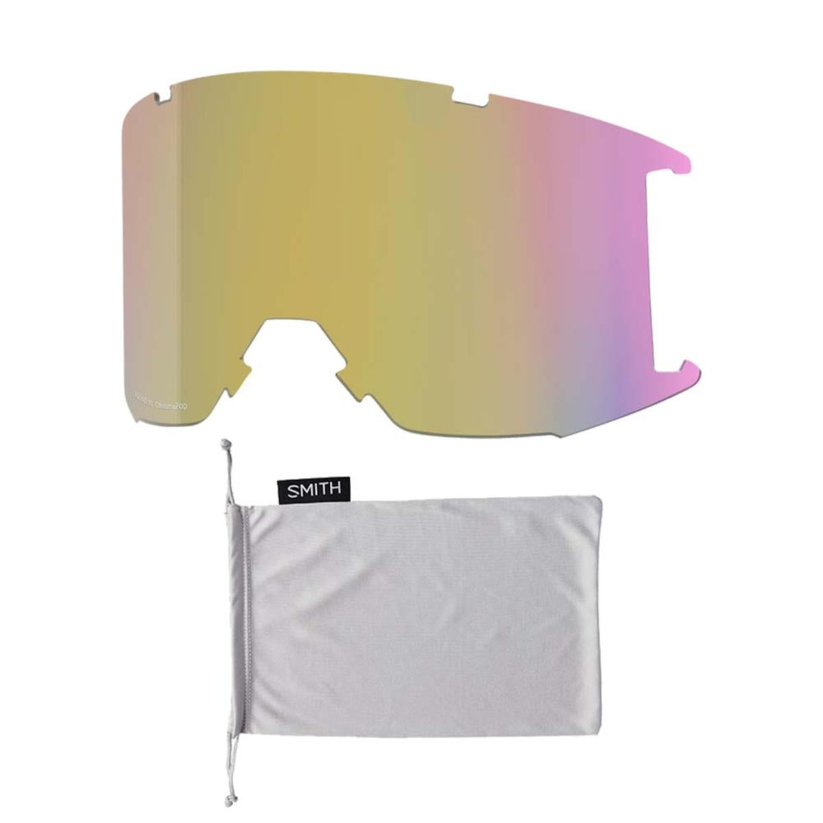  Smith Optics Squad XL Goggles Chromapop Sun Red Mirror - Black Frame