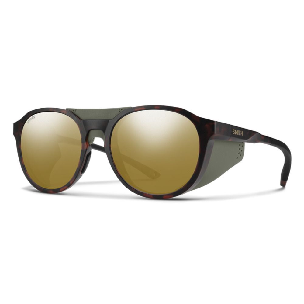  Smith Optics Venture Sunglasses ChromaPop Glass Polarized Bronze Mirror - Matte Tortoise Frame