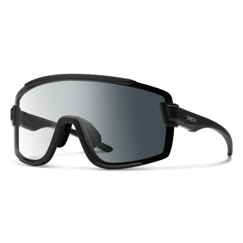  Smith Optics Wildcat Sunglasses ChromaPop Photochromic Clear To Gray - Matte Black Frame