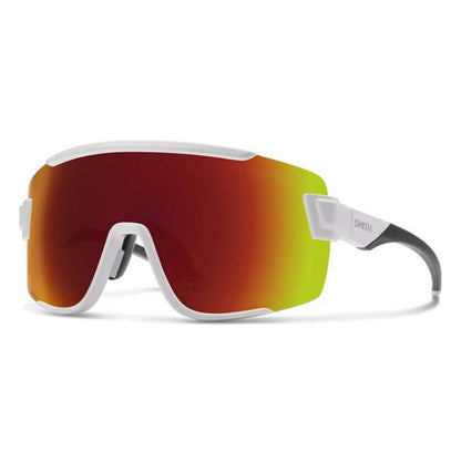  Smith Optics Wildcat Sunglasses ChromaPop Red Mirror - White Frame