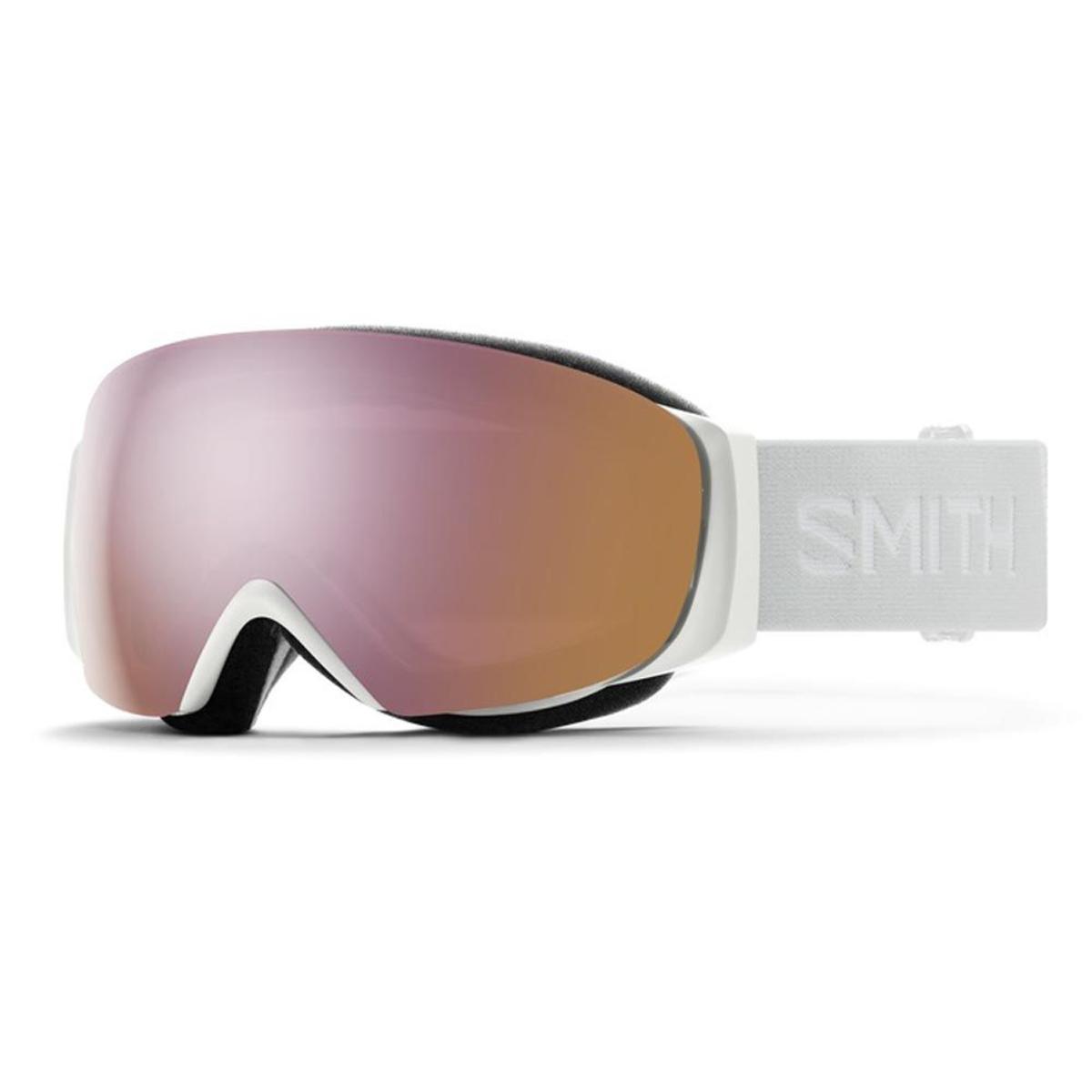  Smith Optics Womens I/O MAG S Goggles ChromaPop Everyday Rose Gold Mirror - White Vapor Frame