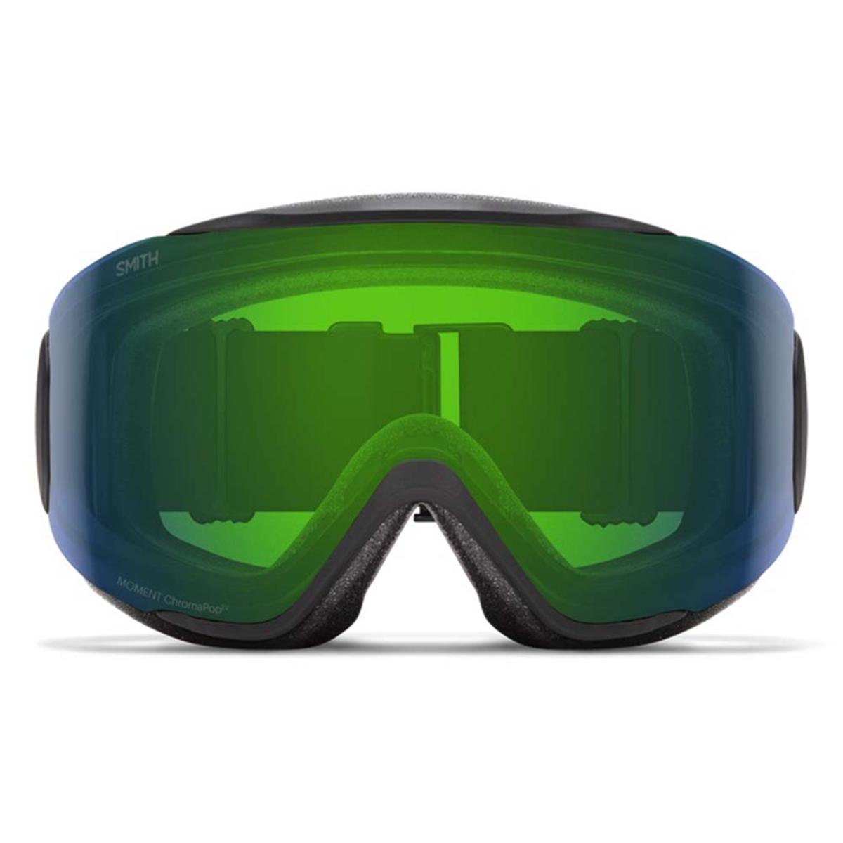  Smith Optics Womens Moment Goggles ChromaPop Everyday Green Mirror - Black Frame