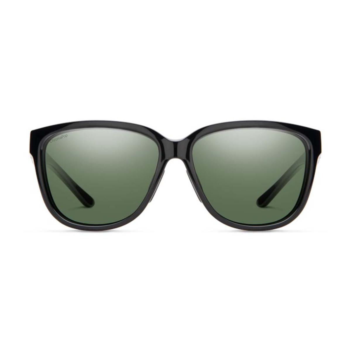  Smith Optics Womens Monterey Sunglasses ChromaPop Polarized Gray Green - Black Frame