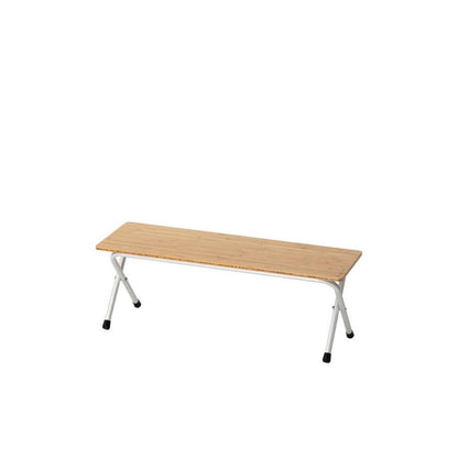  Snow Peak Bamboo Folding Bench - Long