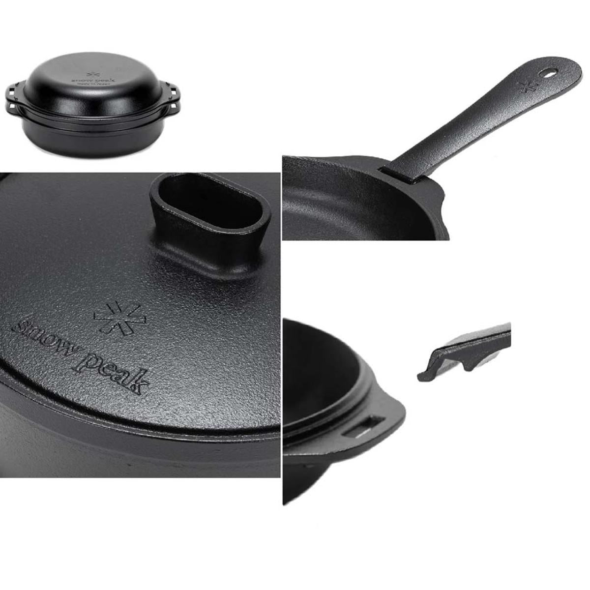  Snow Peak Cast Iron Duo Cooker