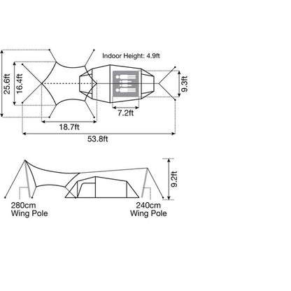 Snow Peak Entry Pack Tent & Tarp