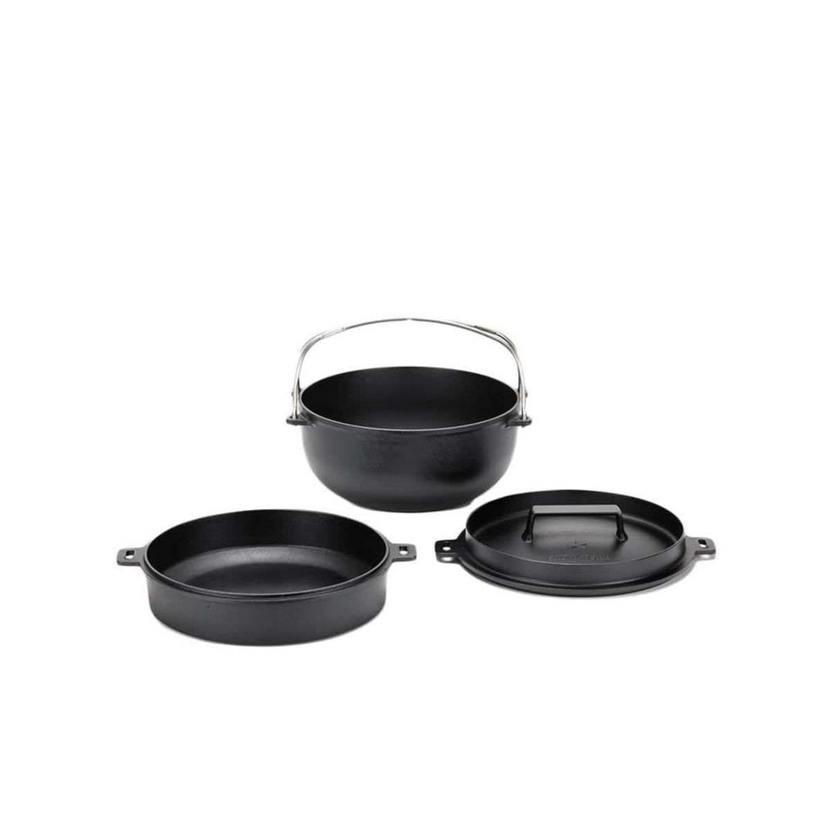  Snow Peak Japanese Cast Iron Dutch Oven - 26cm