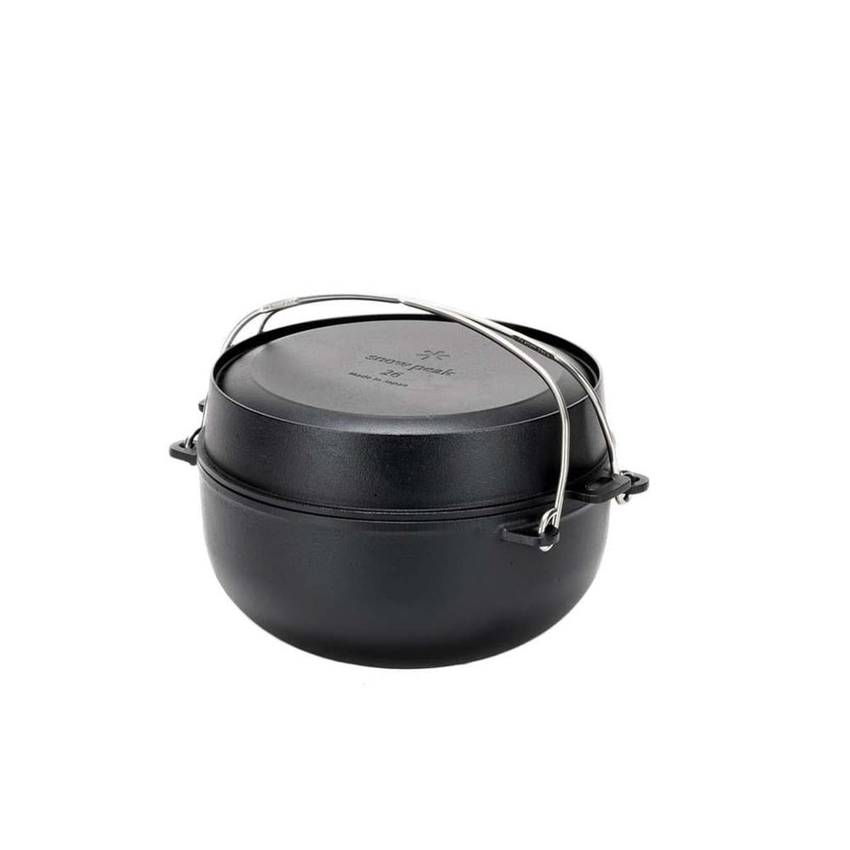  Snow Peak Japanese Cast Iron Dutch Oven - 26cm