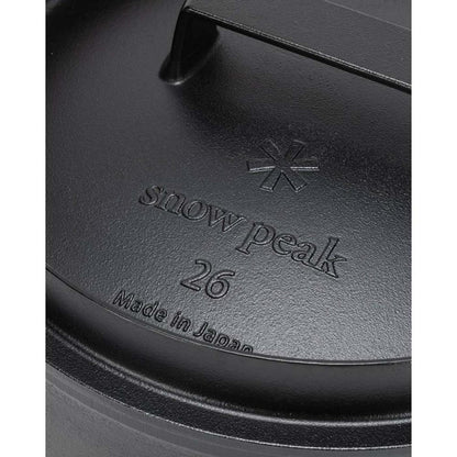  Snow Peak Japanese Cast Iron Dutch Oven - 26cm