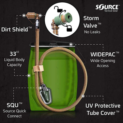  Source Tactical Kangaroo Canteen 1L Hydration Bladder