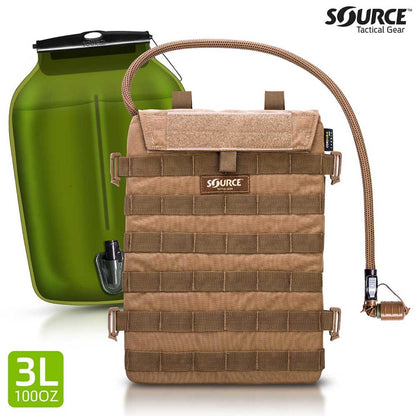  Source Tactical Razor Low Profile 3L Hydration Pouch - Coyote