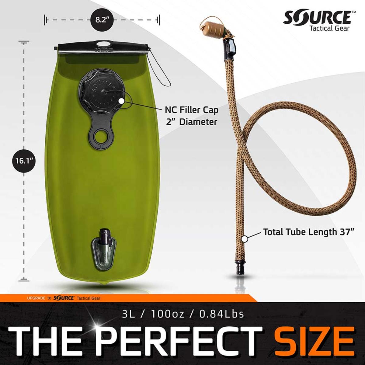  Source Tactical WXP 2L Hydration Bladder - Black