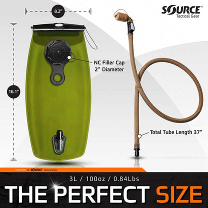  Source Tactical WXP 2L Hydration Bladder - Black