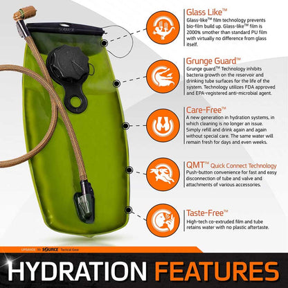  Source Tactical WXP 2L Hydration Bladder - Black