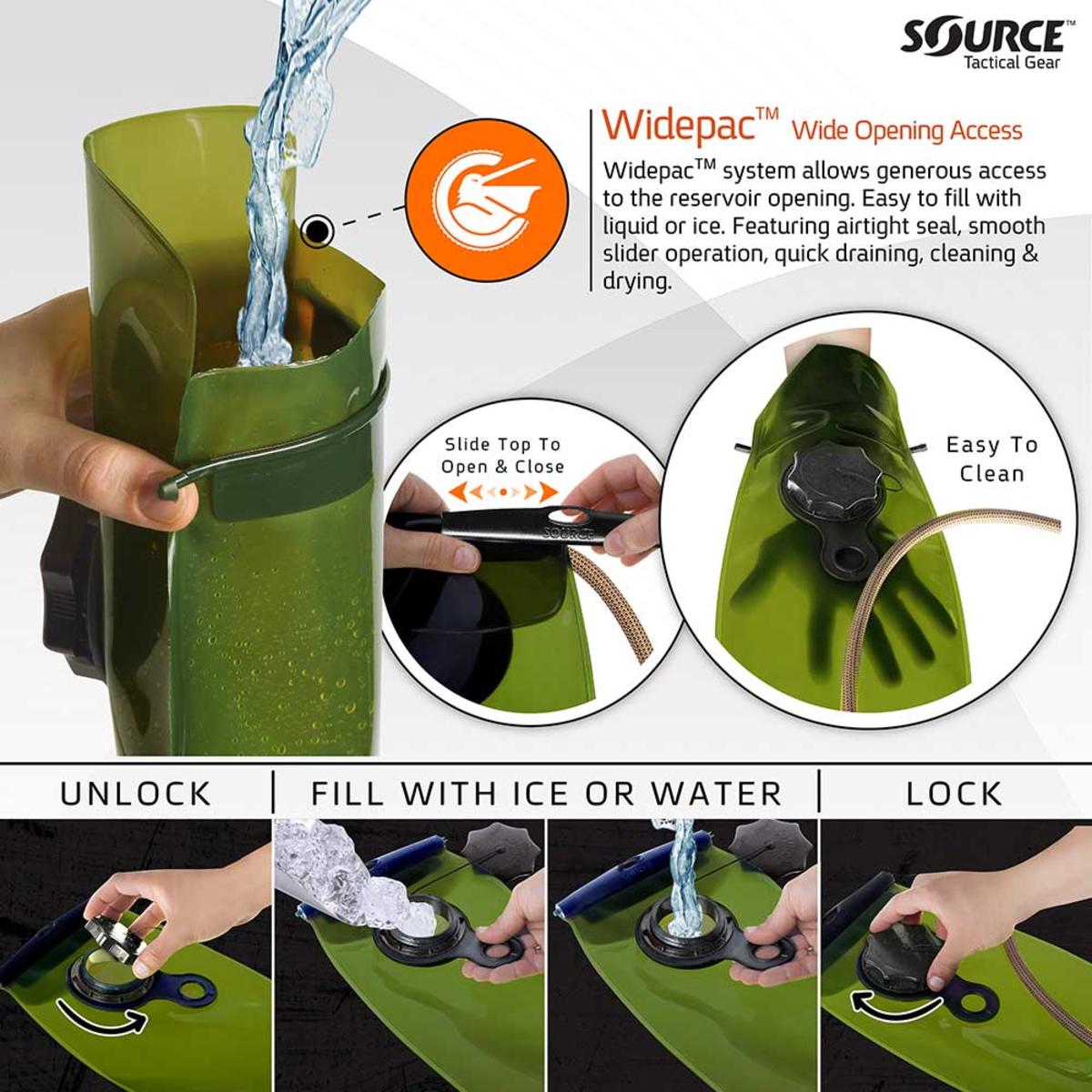  Source Tactical WXP 2L Hydration Bladder - Black