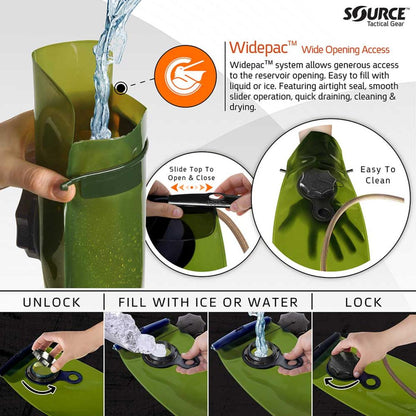  Source Tactical WXP 2L Hydration Bladder - Black