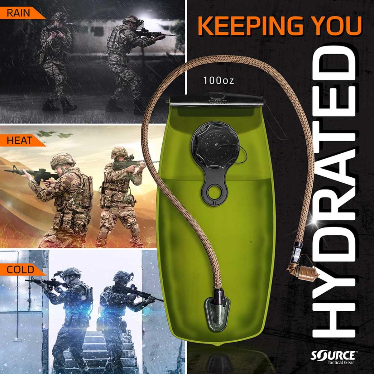  Source Tactical WXP 2L Hydration Bladder - Black