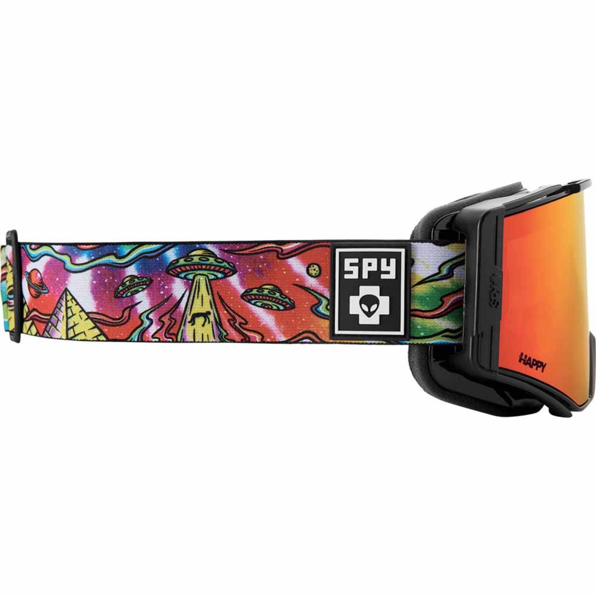  Spy Optic Ace Goggle Matte White - Happy Bronze With Red Spectra Mirror