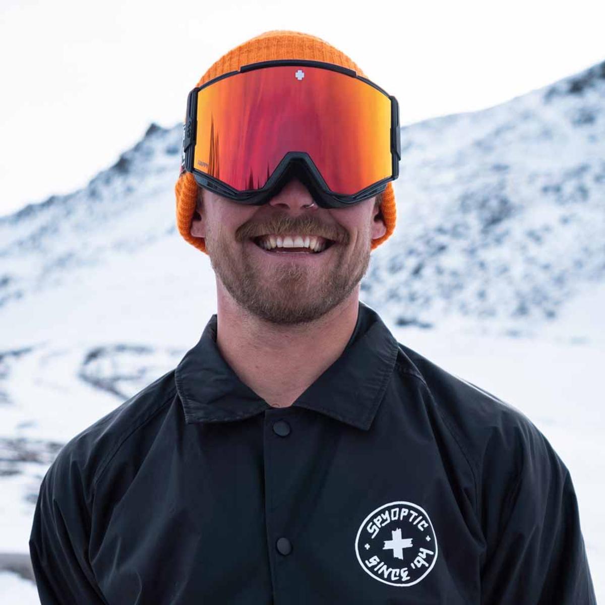  Spy Optic Ace Goggle Matte White - Happy Bronze With Red Spectra Mirror