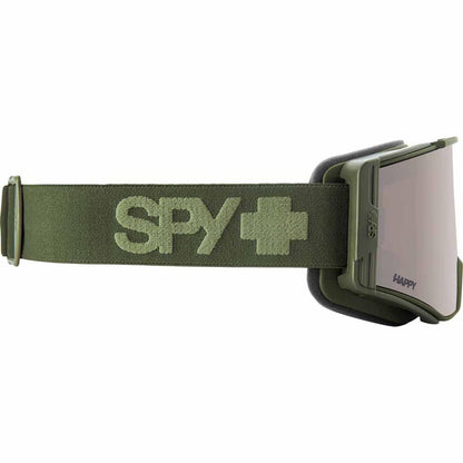 Spy Optic Ace Monochrome Goggle Matte Olive Green - Happy Bronze With Silver Spectra Mirror